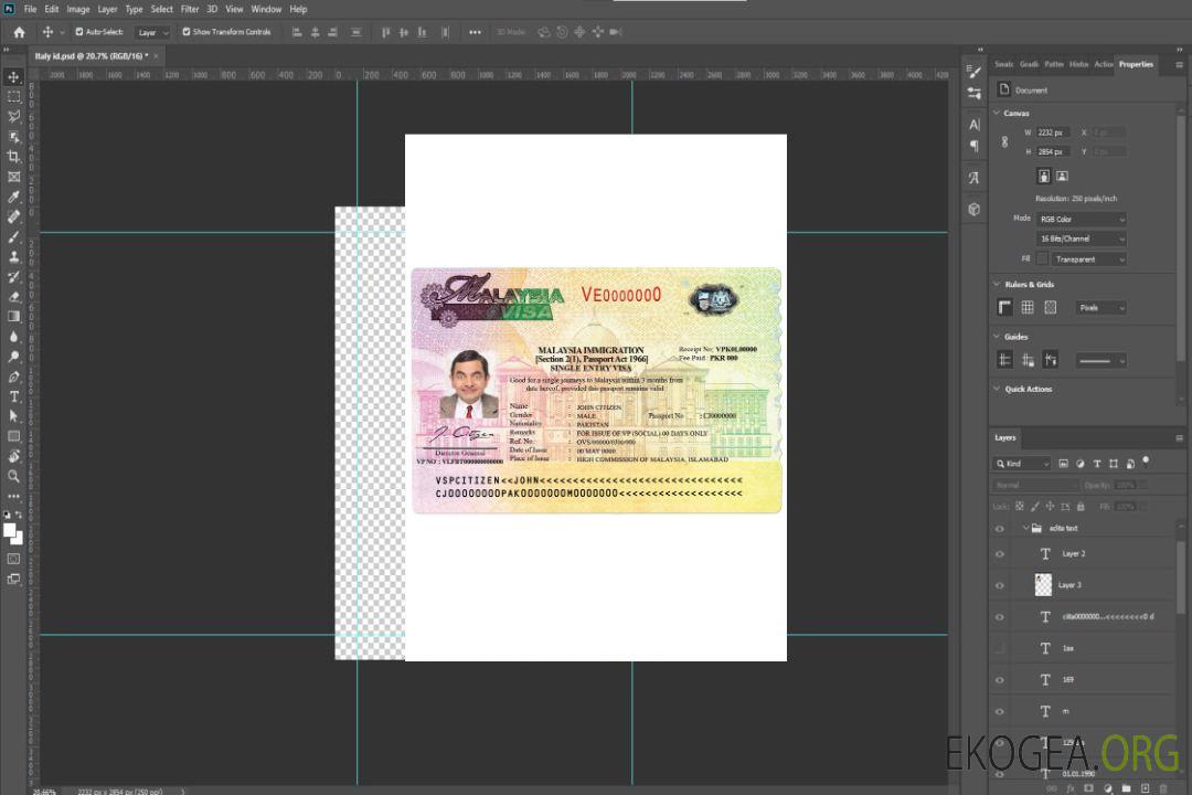 Visa Malaisie template